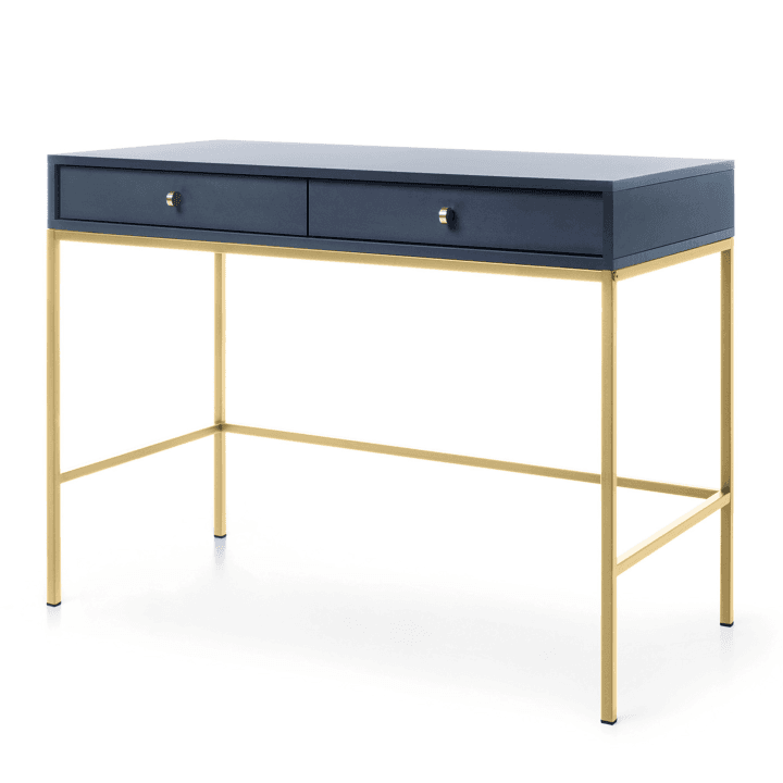 Toaletka Linea 104 cm granat + złote nóżki - zdjęcie 2