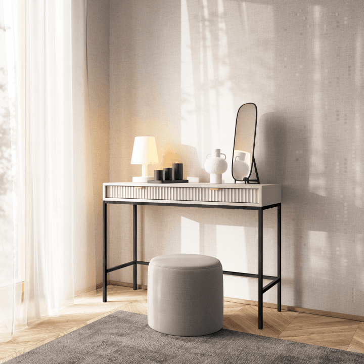 Toaletka Crow 104 cm kaszmir + czarne nóżki - zdjęcie 2