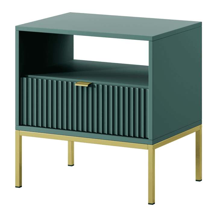 Stolik nocny Crow 54cm labrador + złoty stelaż