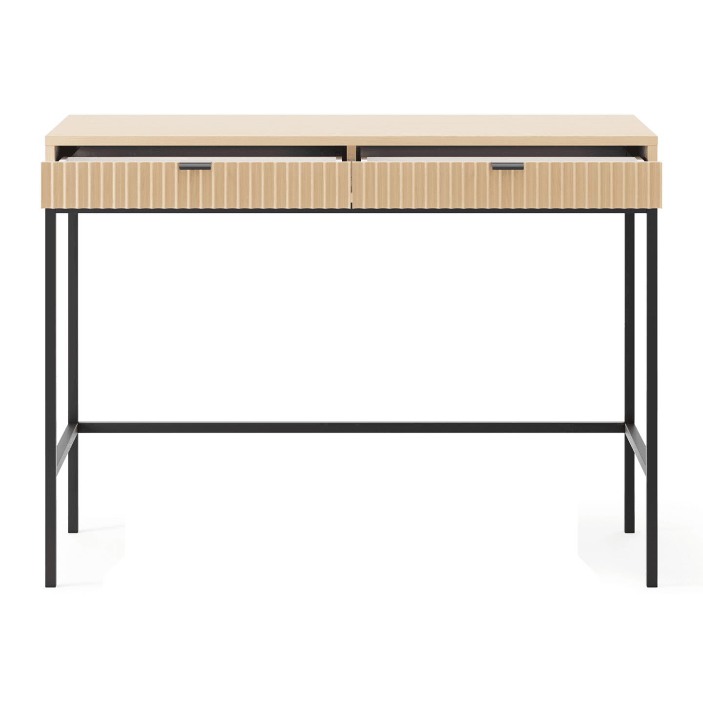 Toaletka Crow 104 cm dąb vicenza + czarne nóżki