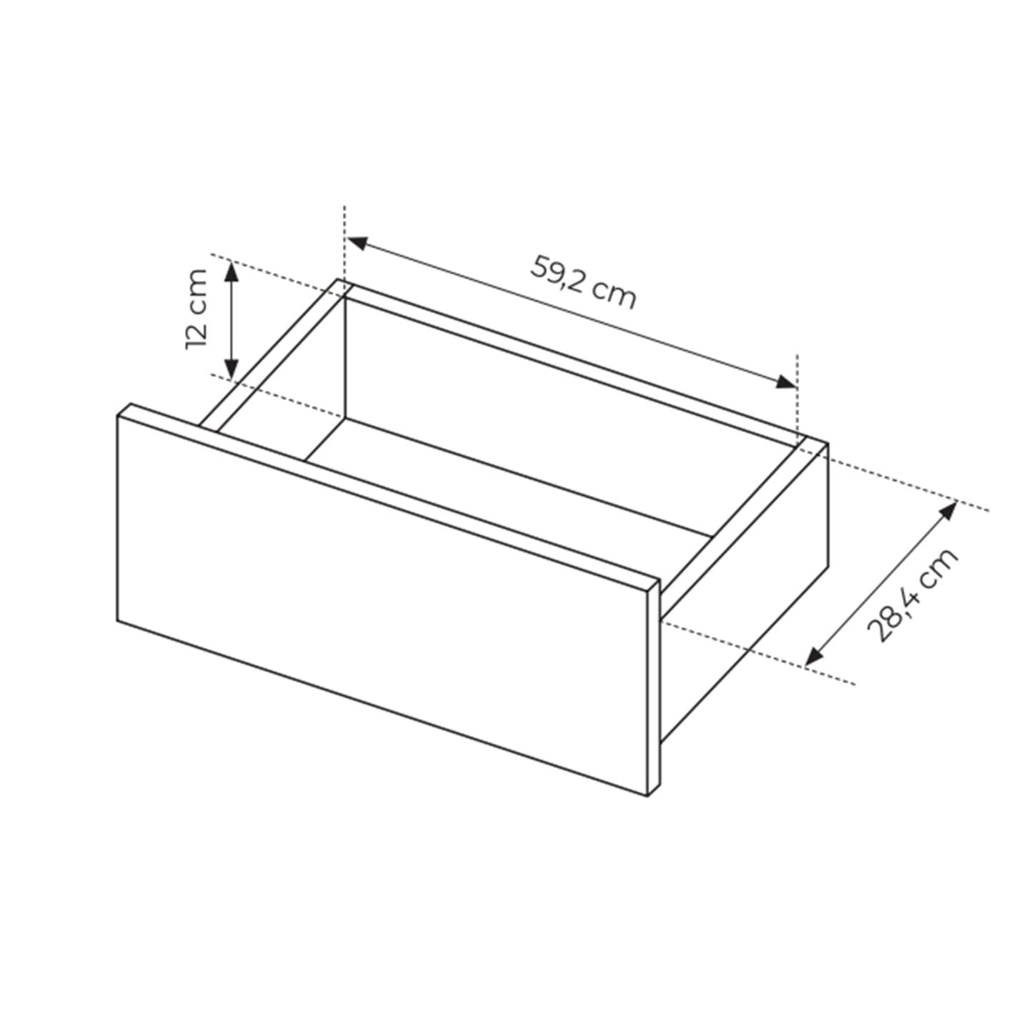 Nowoczesny Stolik kawowy czarny Nelio z szufladą Ryfle, Ława