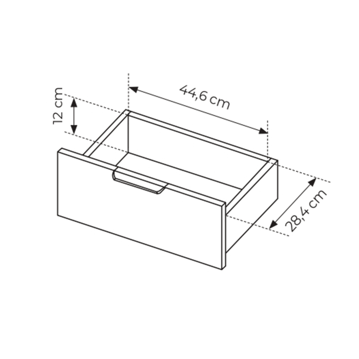 Komoda Muri w kolorze Antracyt z czarnym stelażem i złotymi uchwytami