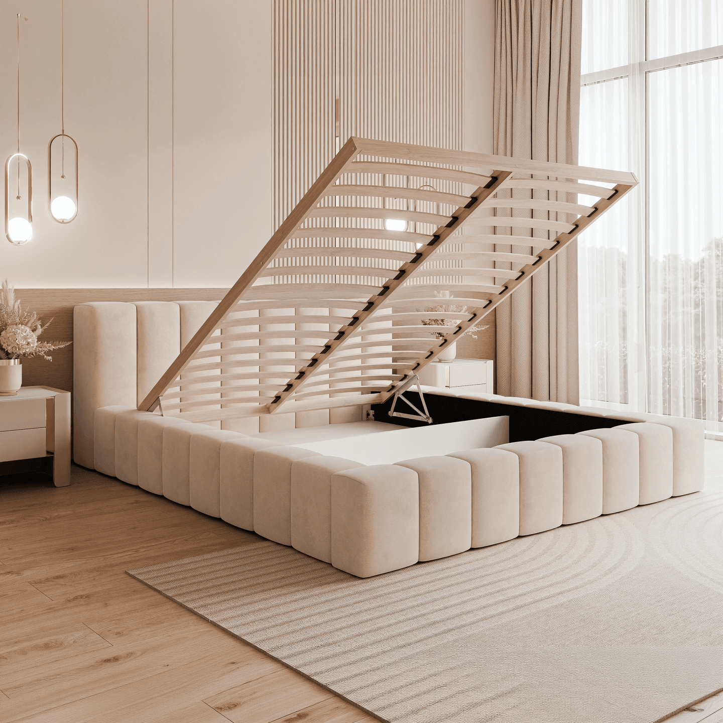 Łóżko tapicerowane Cleo