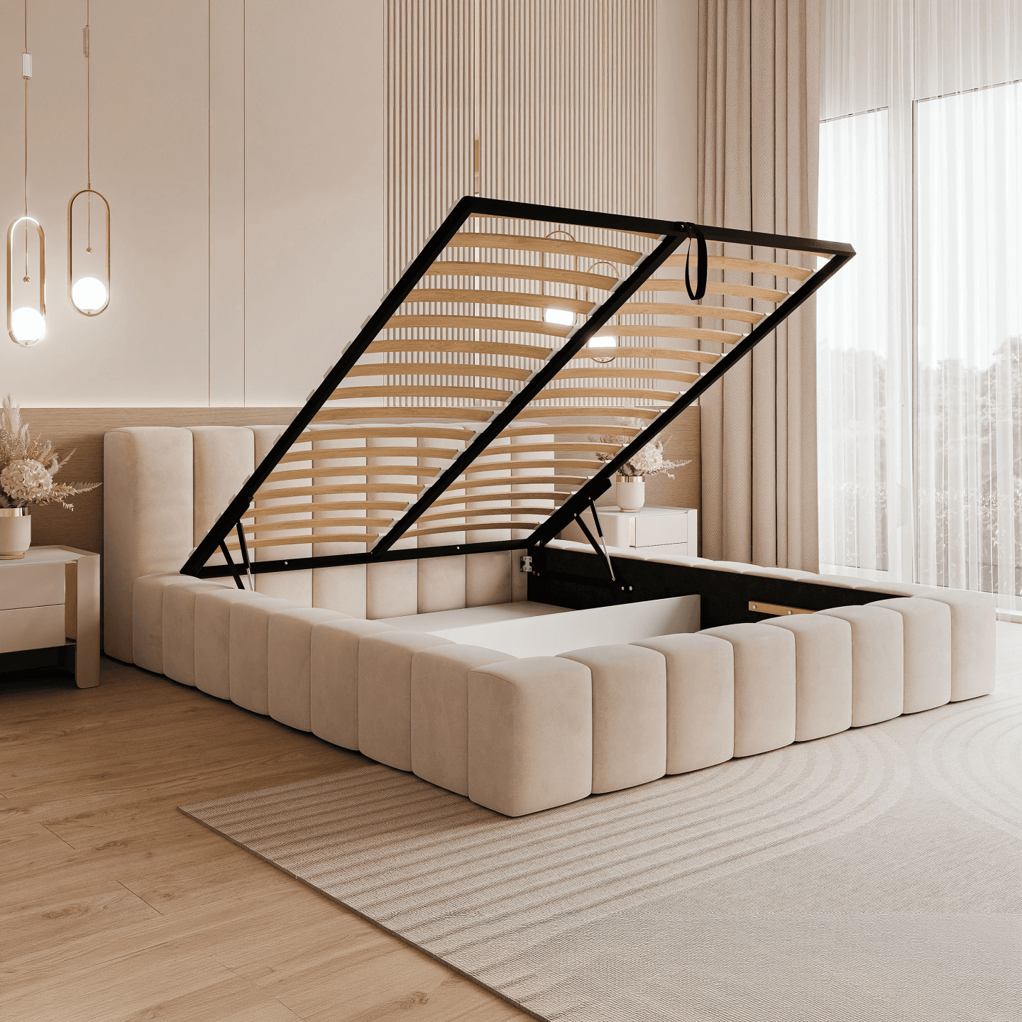 Łóżko tapicerowane Cleo