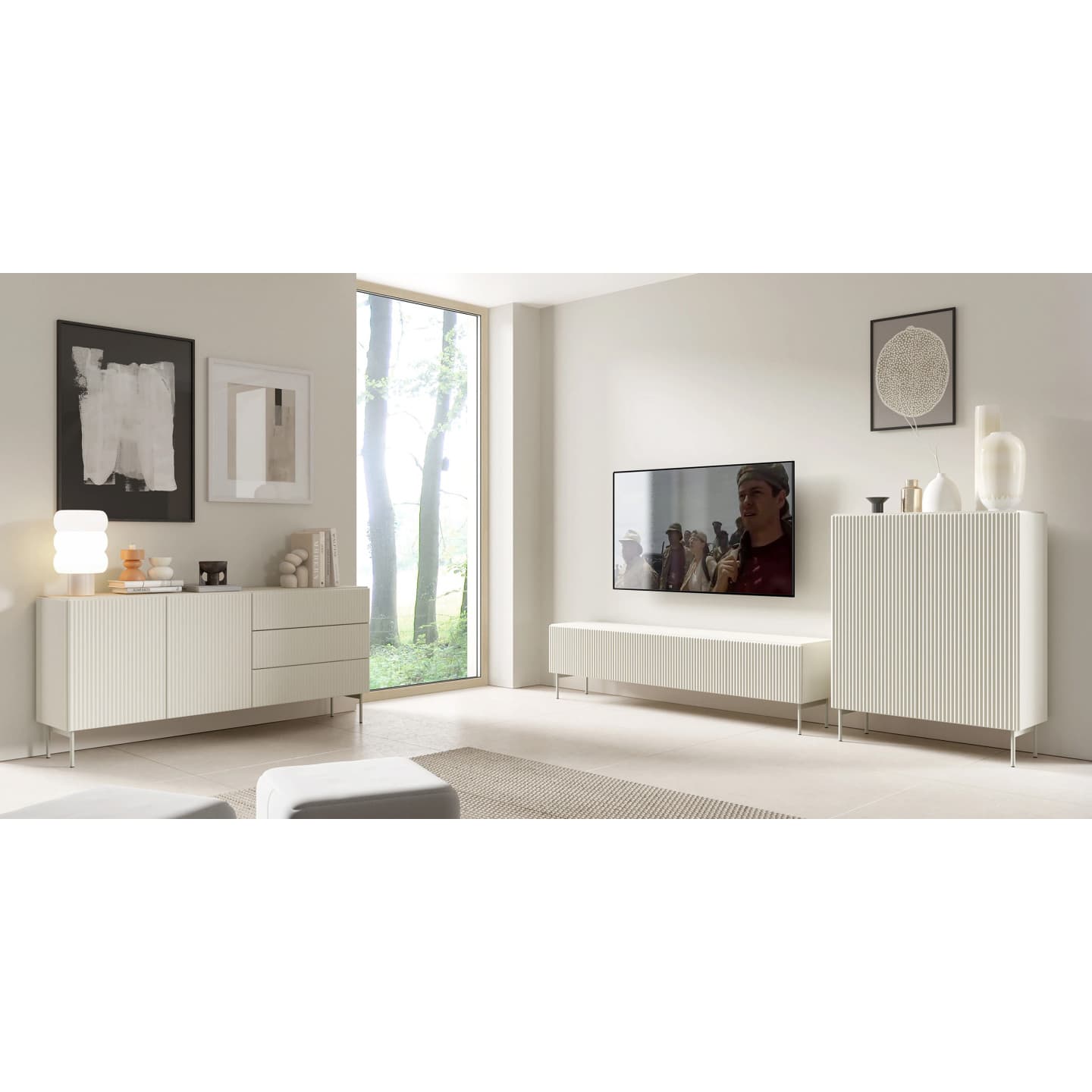 Wysoka Komoda Velio 98 cm Kaszmir