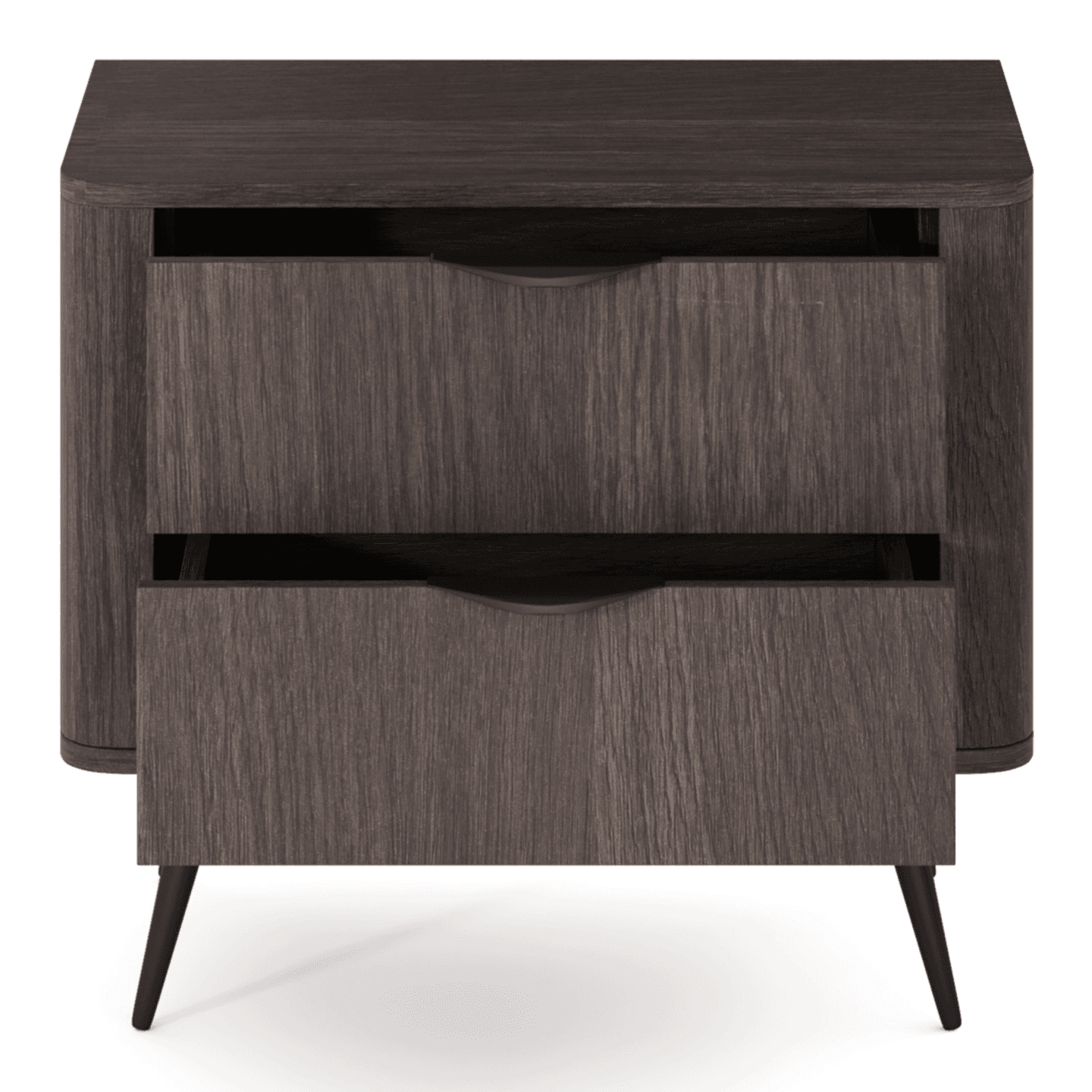 Stolik nocny Nori 63 cm Dąb dunin + czarne nogi