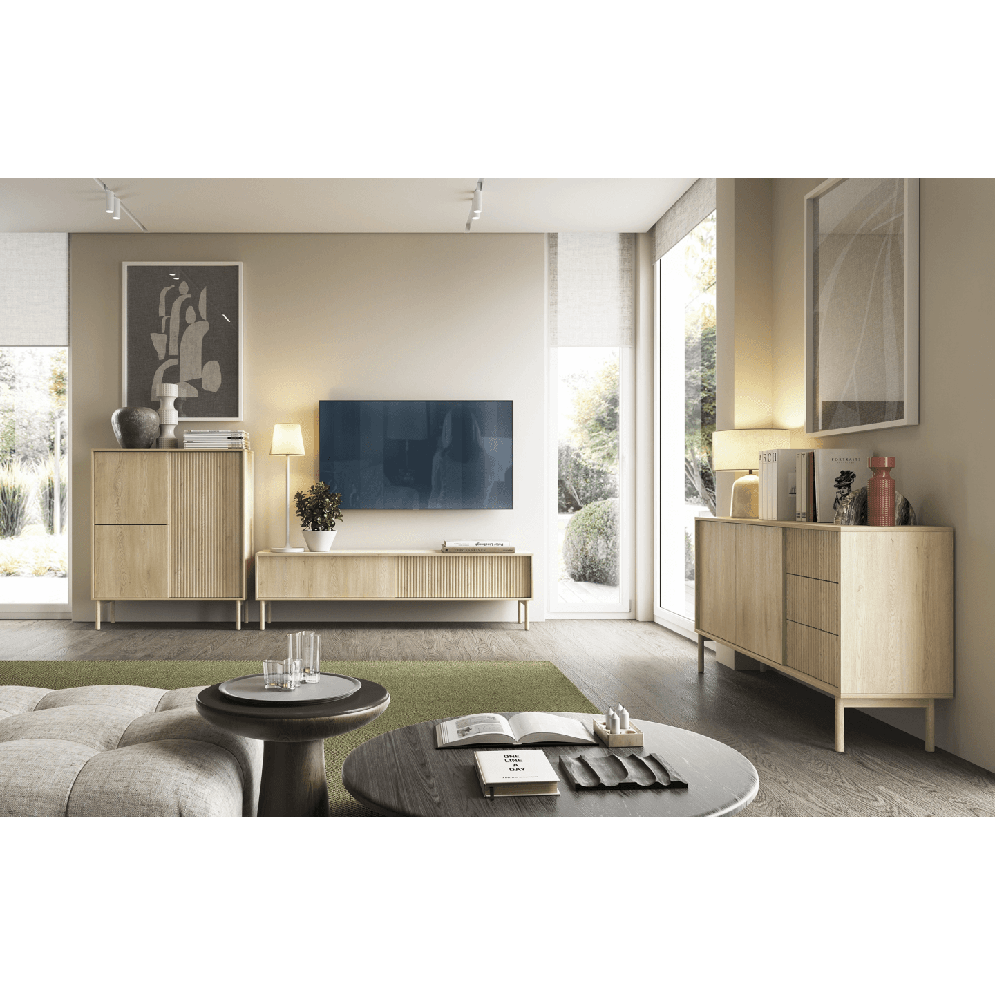 Komoda Nala 153 cm Dąb cremona