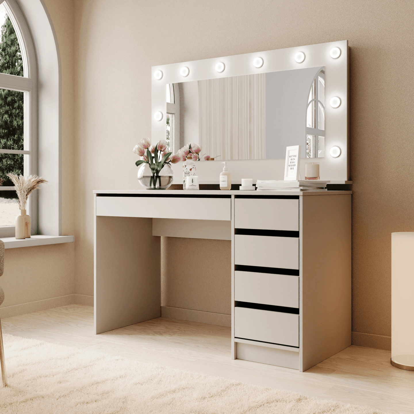 Biurko narożne Leo 120 cm Kaszmir - zdjęcie 2