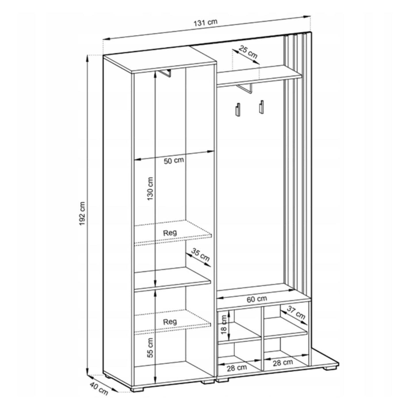 Garderoba Bella kaszmir