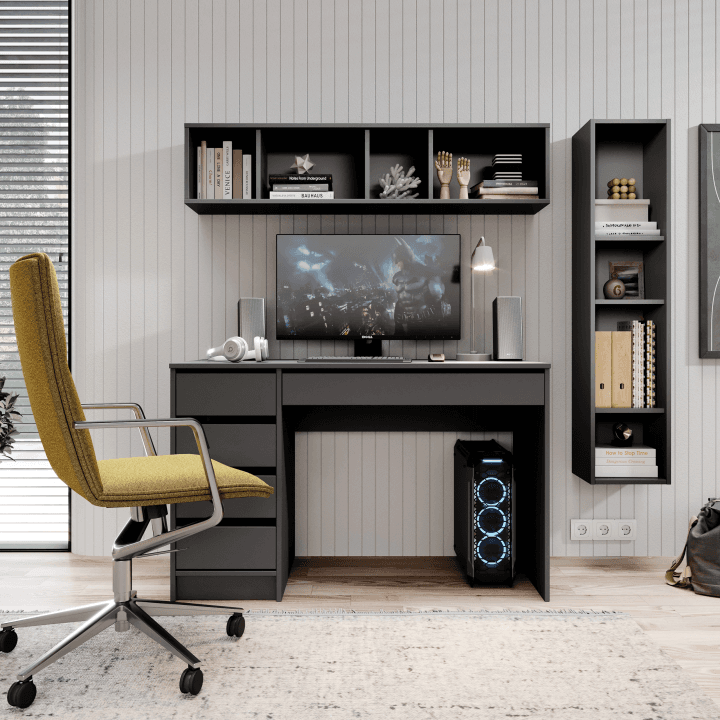 Biurko narożne Leo 120 cm Antracyt - zdjęcie 2