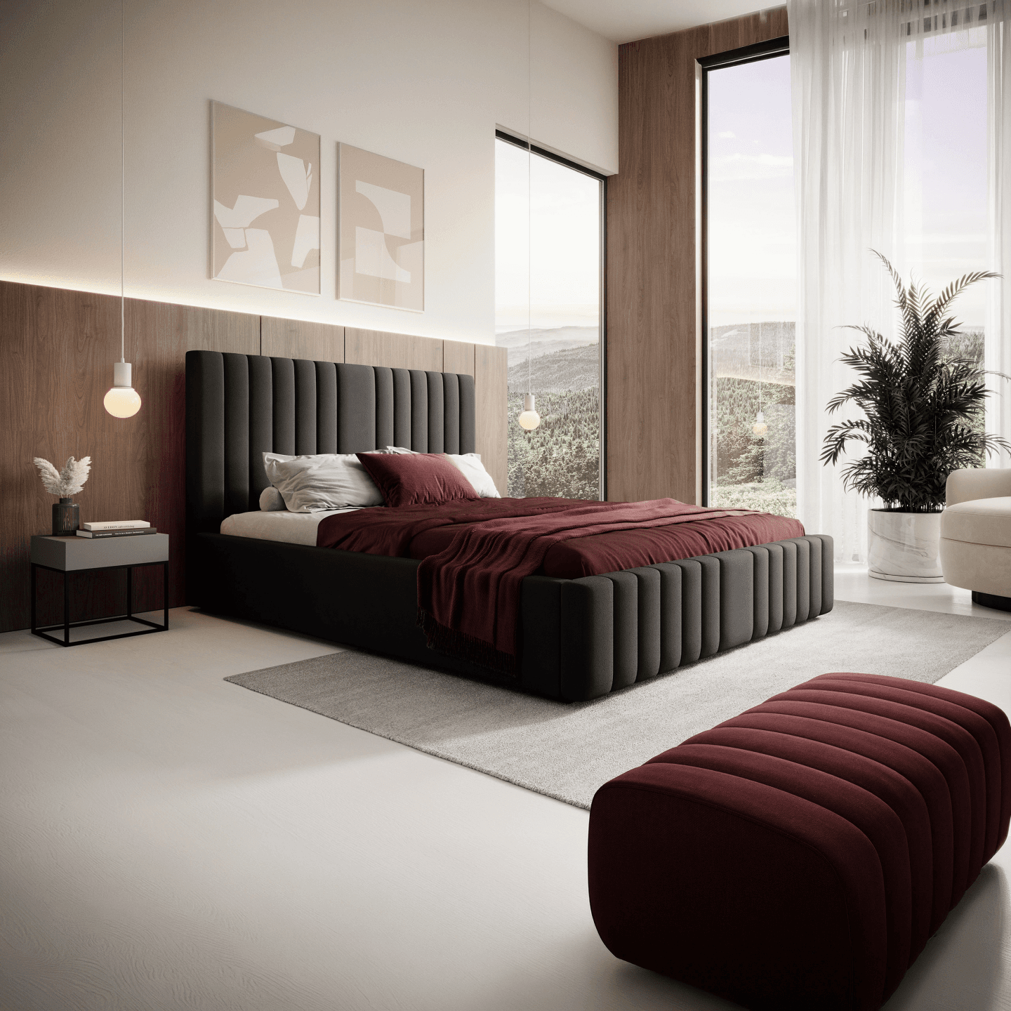 Łóżko Tapicerowane Nelia