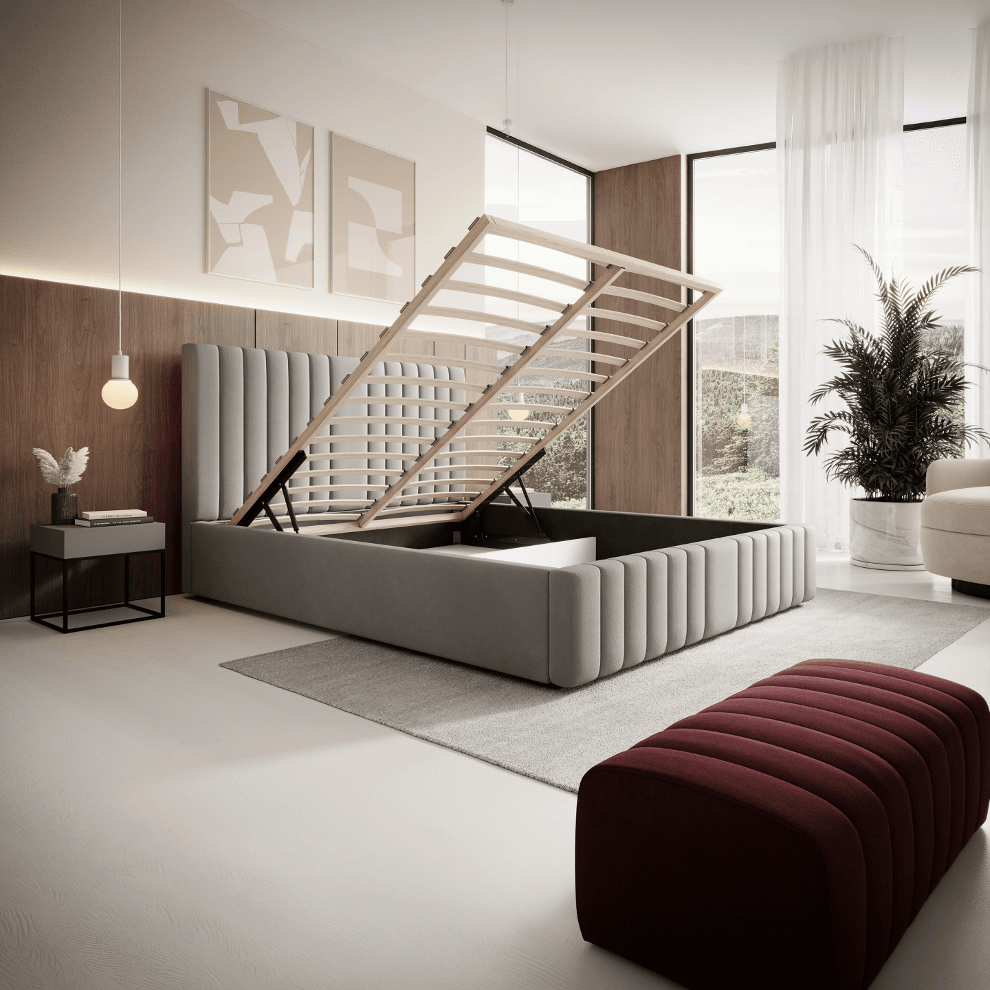 Łóżko Tapicerowane Nelia