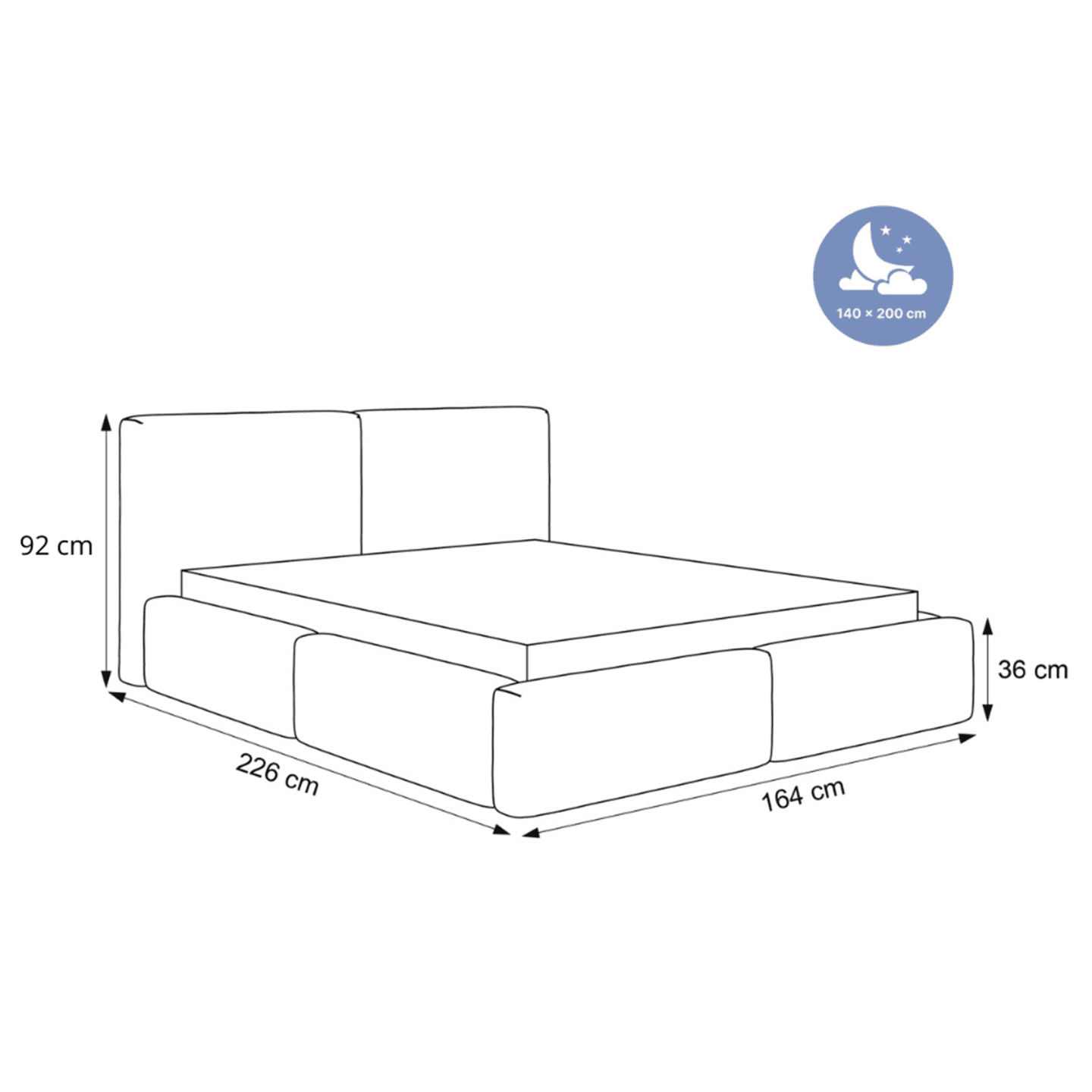 Łóżko Tapicerowane Mireo