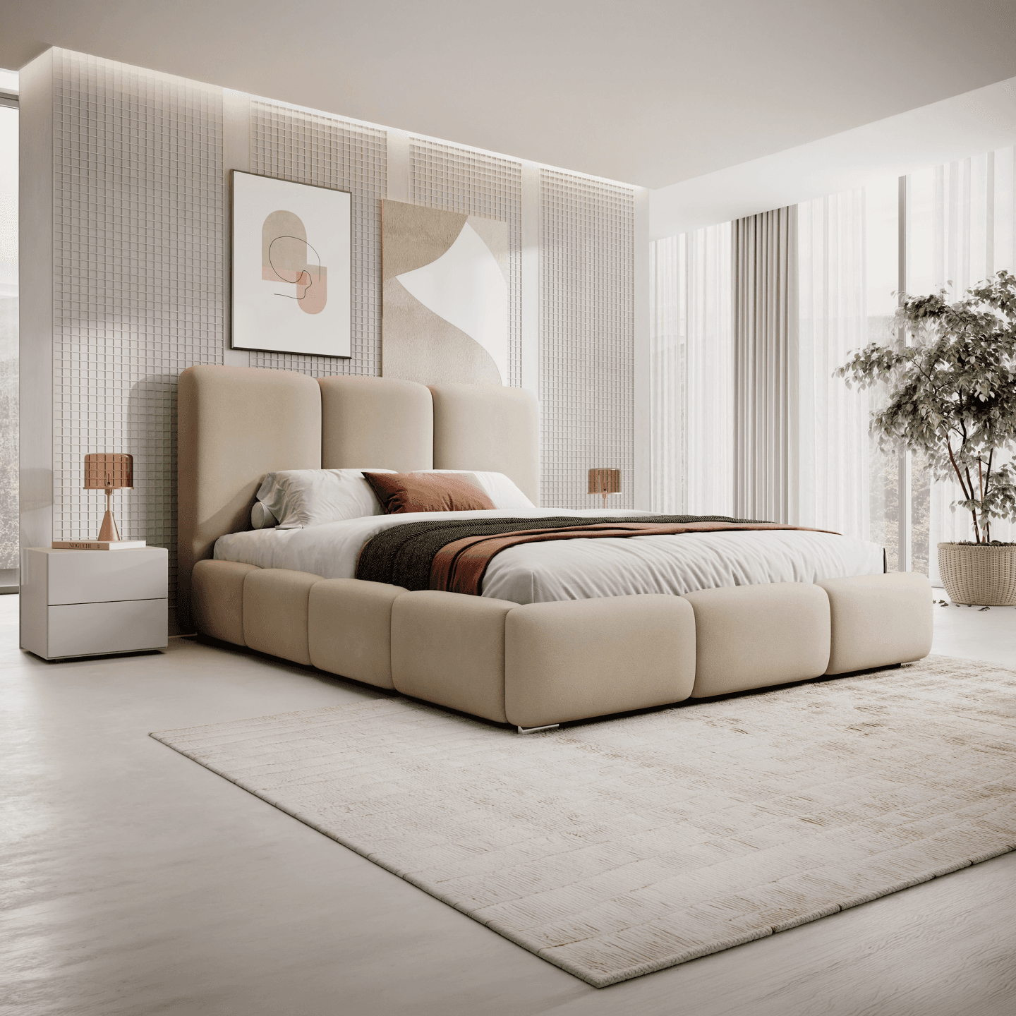 Łóżko Tapicerowane Gracia