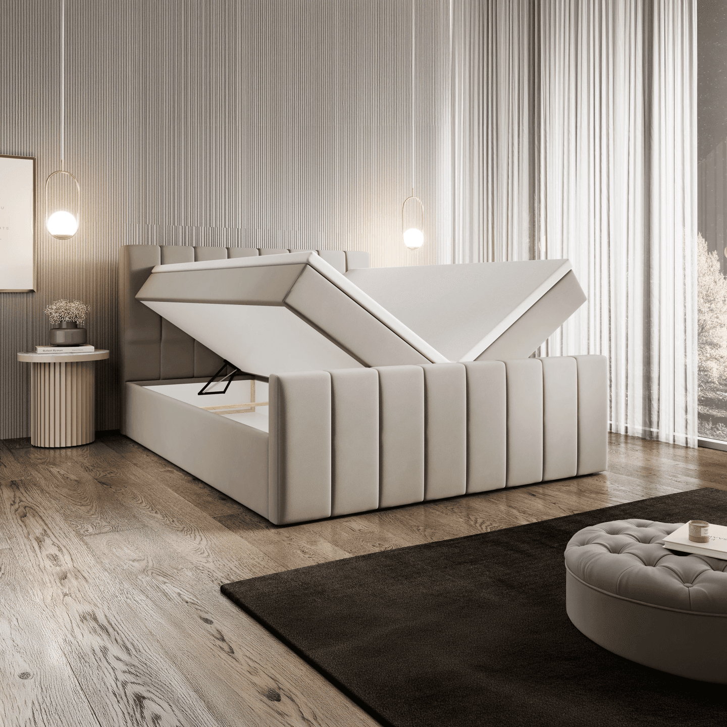 Łóżko kontynentalne Como