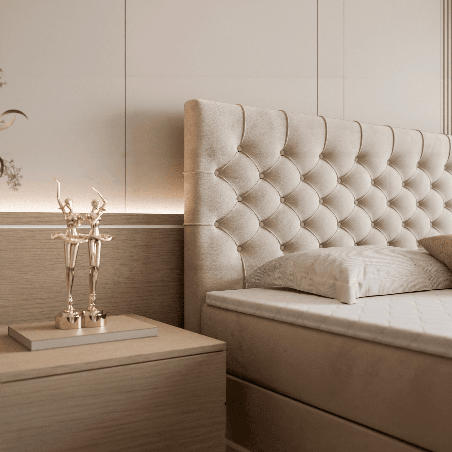 Łóżko kontynentalne Castello