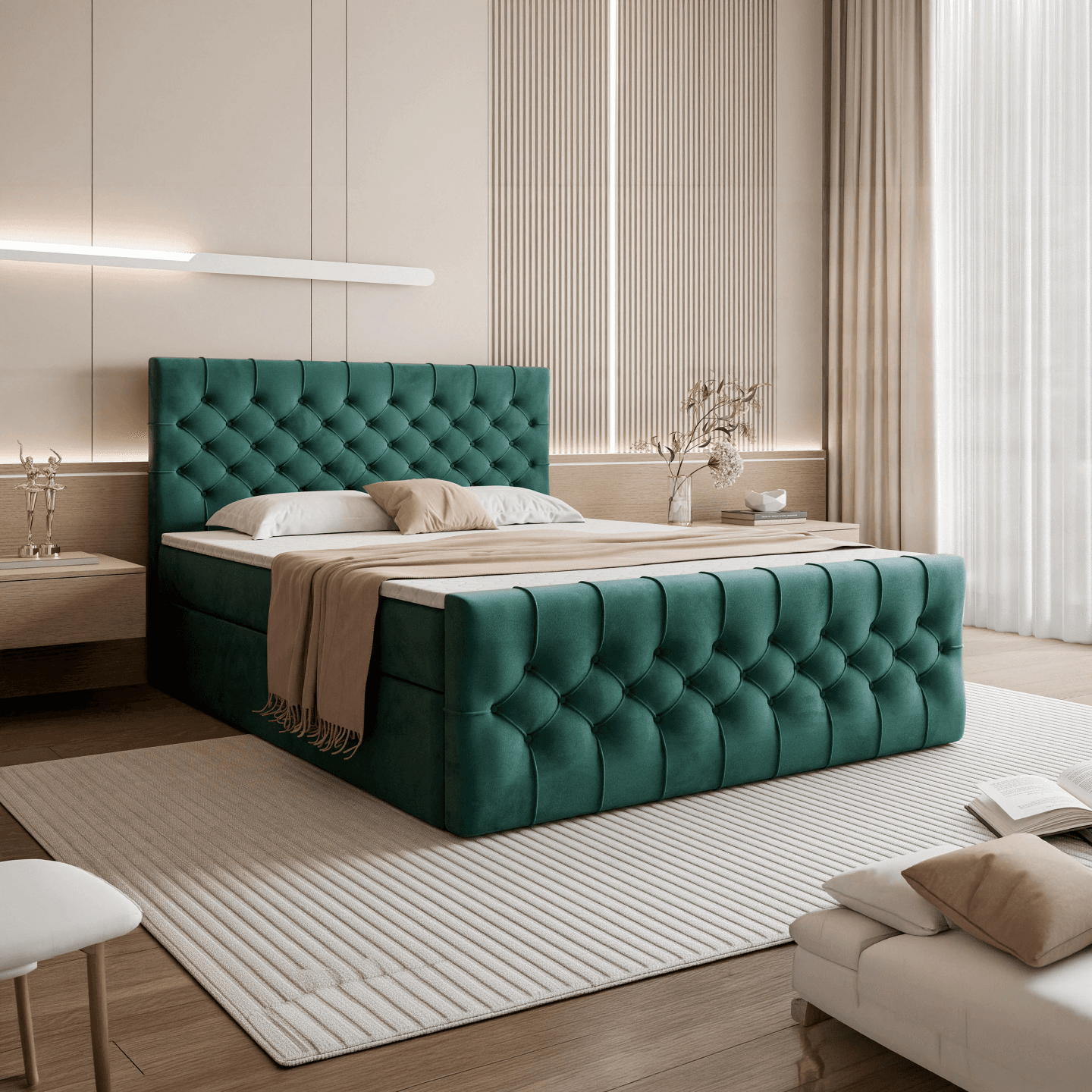 Łóżko kontynentalne Castello