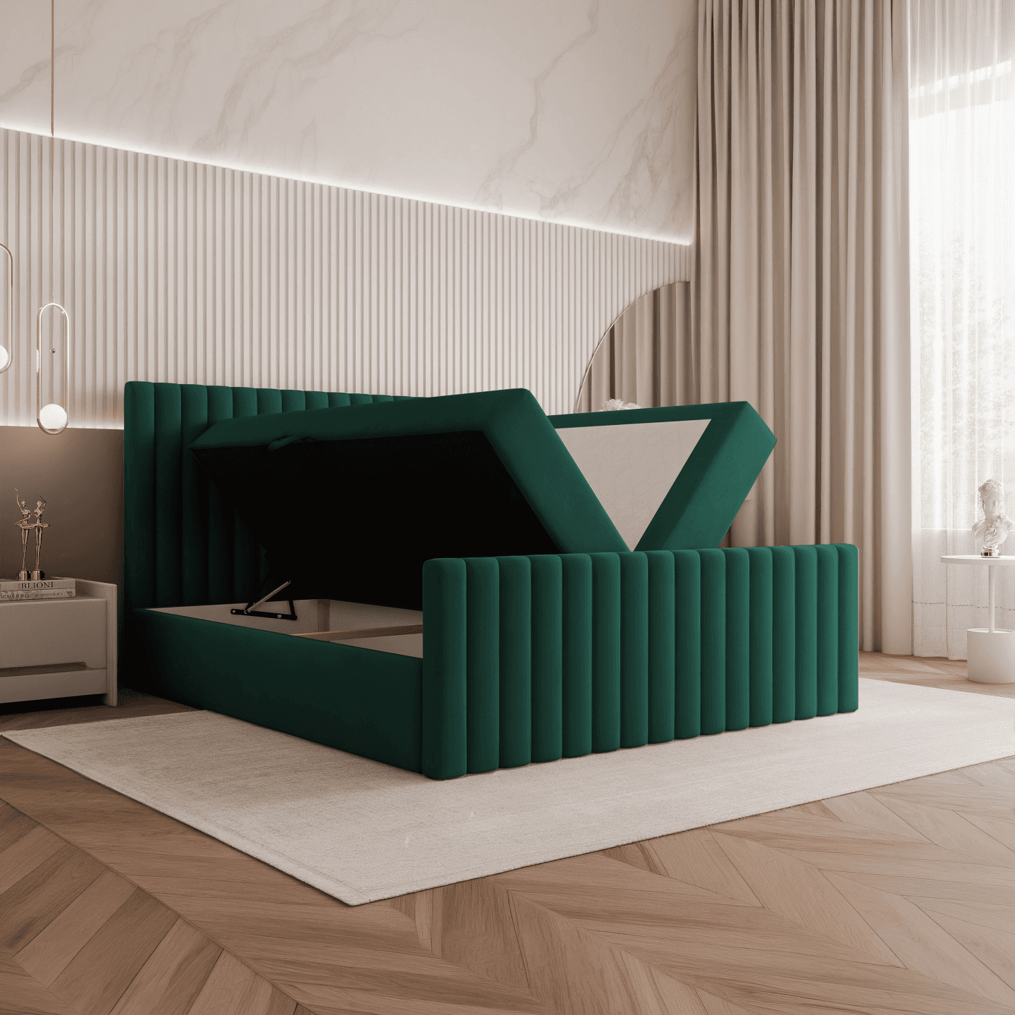 Łóżko kontynentalne Bella