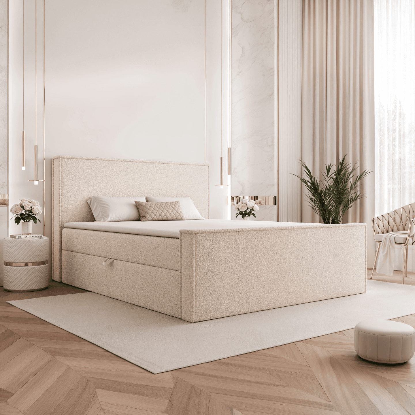 Łóżko kontynentalne Calmo - zdjęcie 2