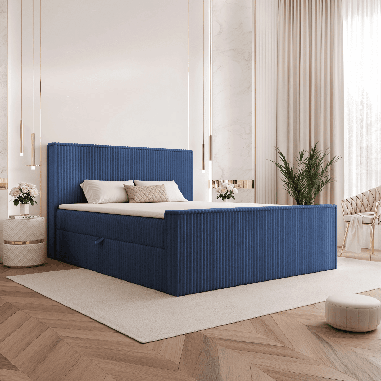 Łóżko kontynentalne Calmo