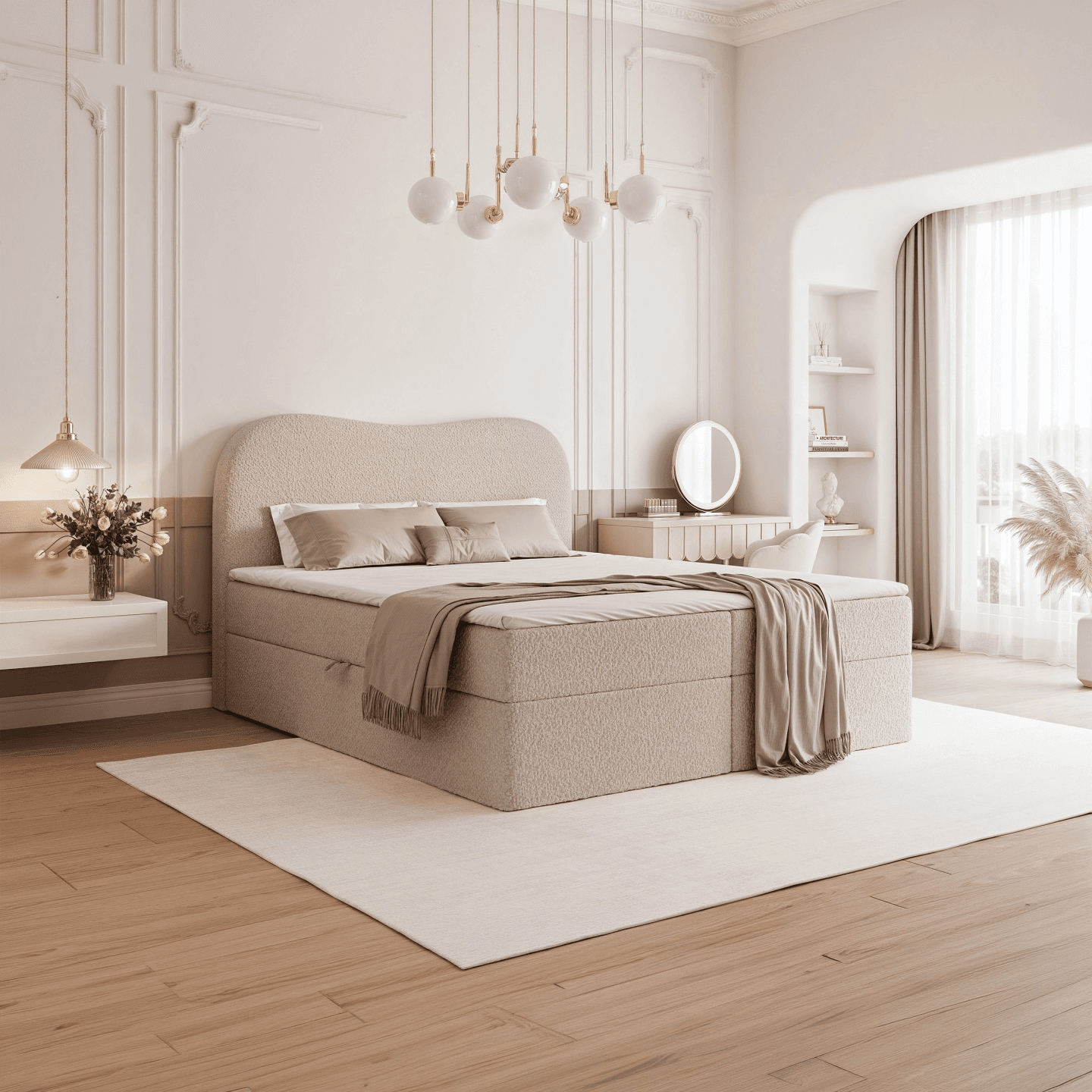 Łóżko kontynentalne Lovo - zdjęcie 2