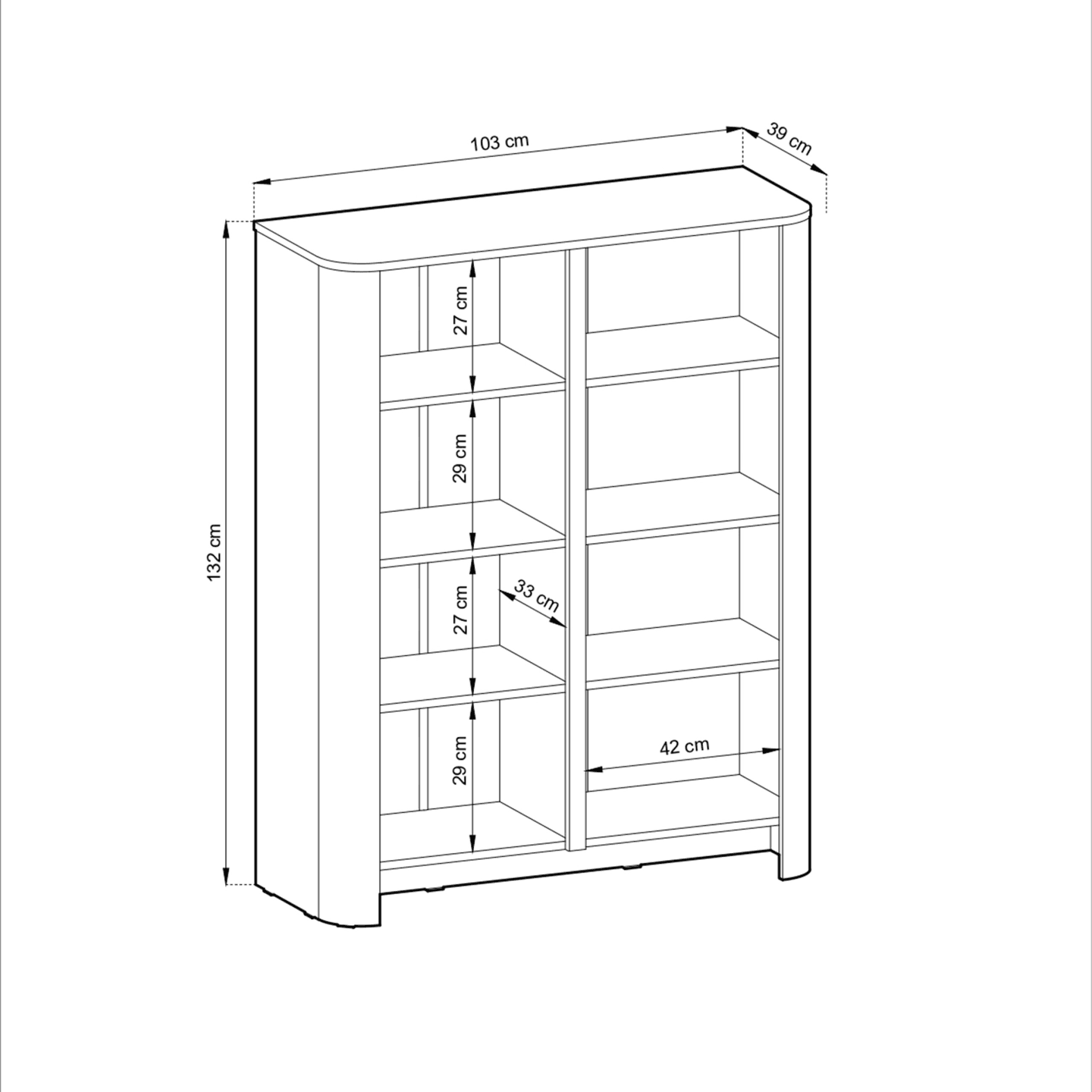 Komoda Noya 103 cm kaszmir