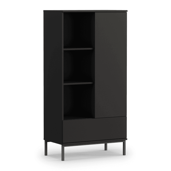 Regał Amber 140 cm Czarny