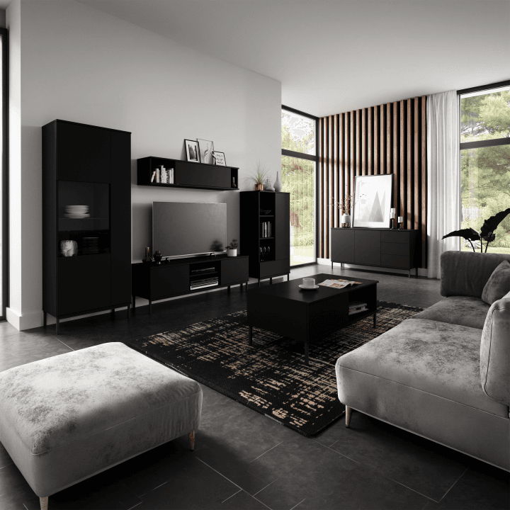 Stolik kawowy Amber 100 cm Czarny - zdjęcie 2