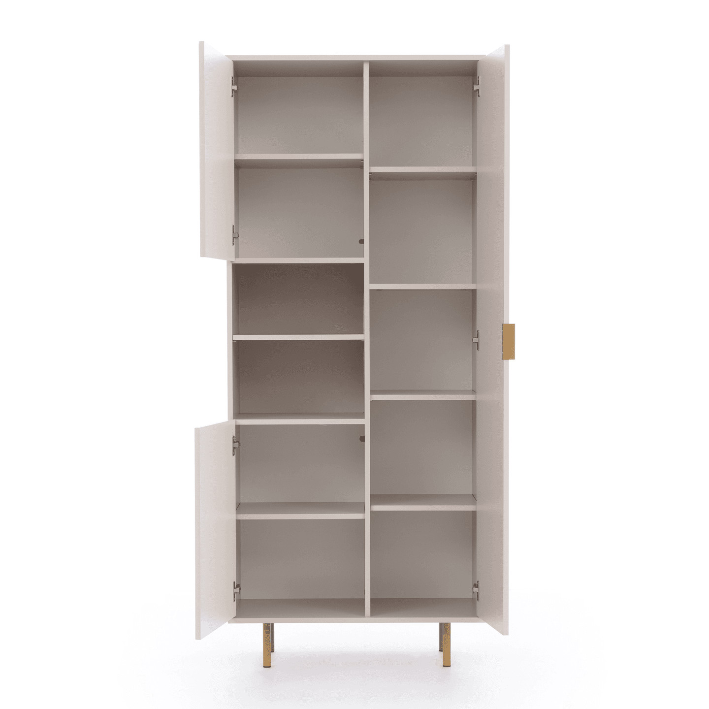 Regał Belio 190 cm Kaszmir + złote nogi