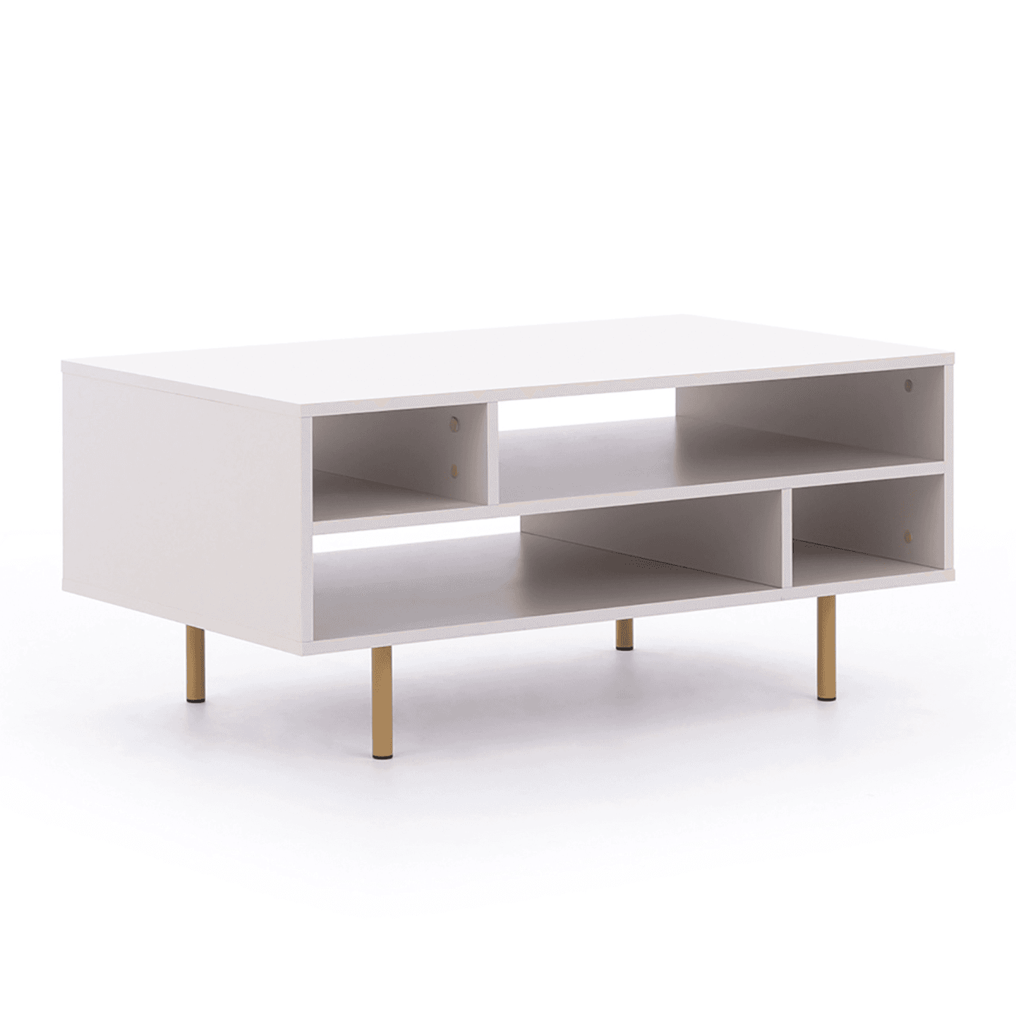 Stolik kawowy Belio 100 cm Kaszmir + złote nogi