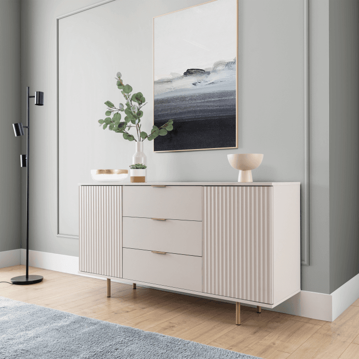 Komoda Belio 150 cm Kaszmir + złote nogi - zdjęcie 2
