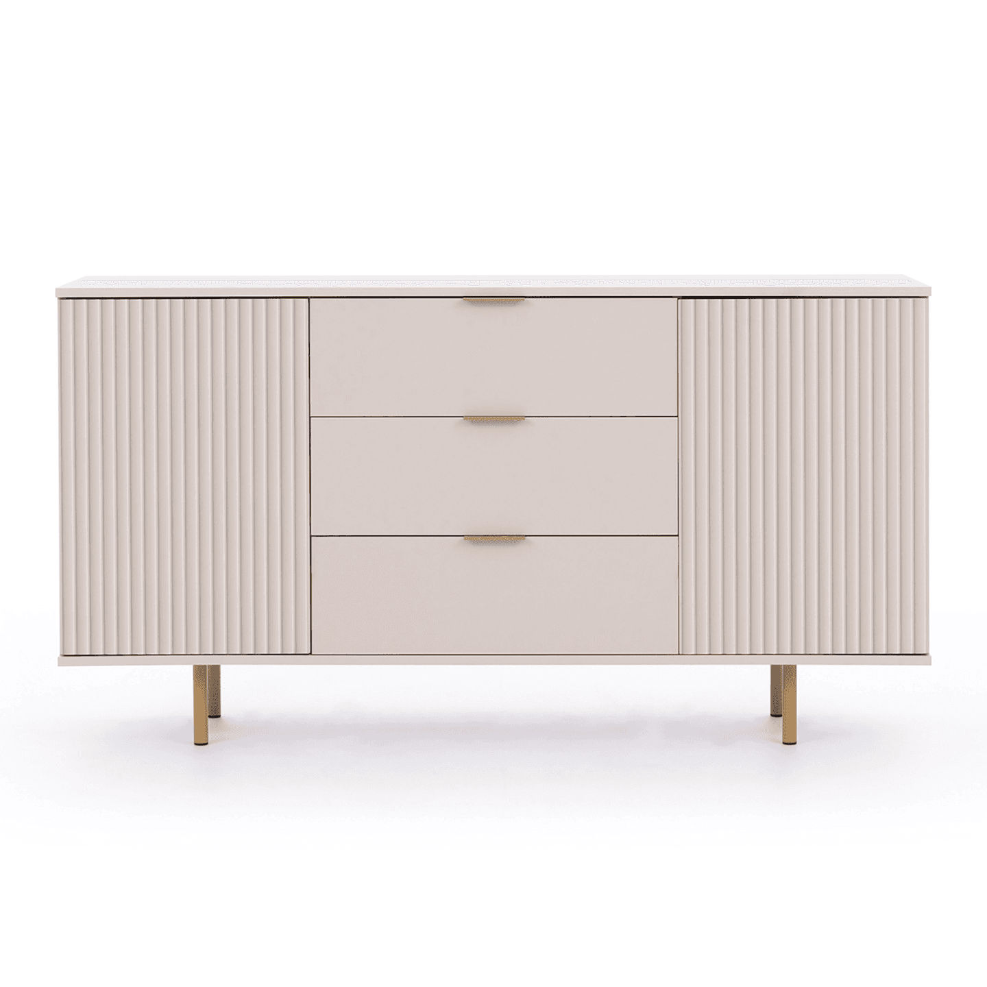 Komoda Belio 150 cm Kaszmir + złote nogi