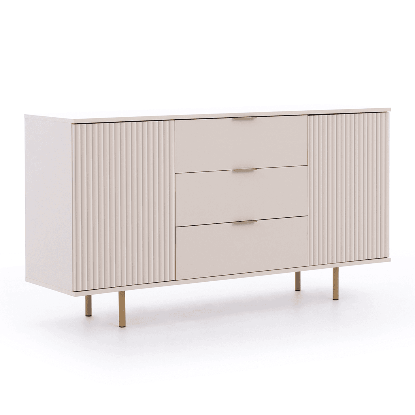 Komoda Belio 150 cm Kaszmir + złote nogi