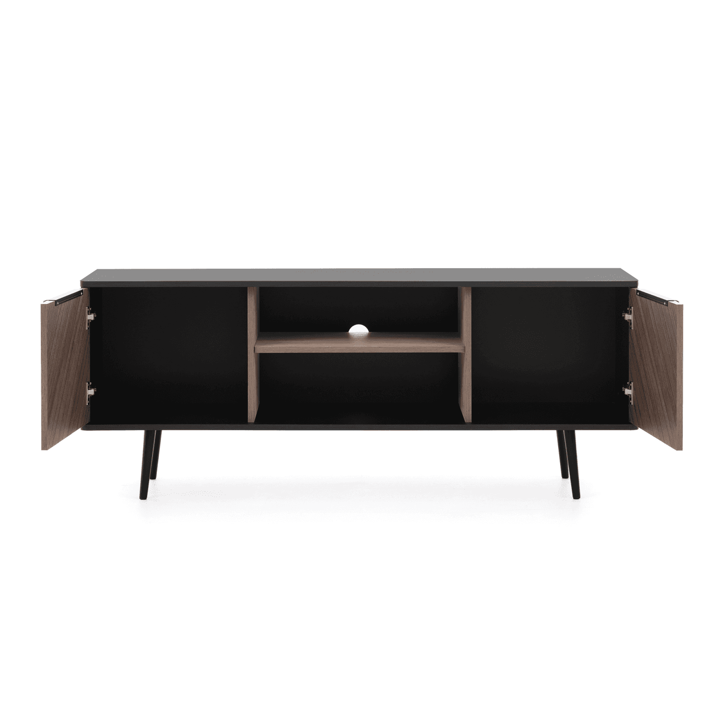 Szafka RTV Mokka 150 cm Grafit + Orzech