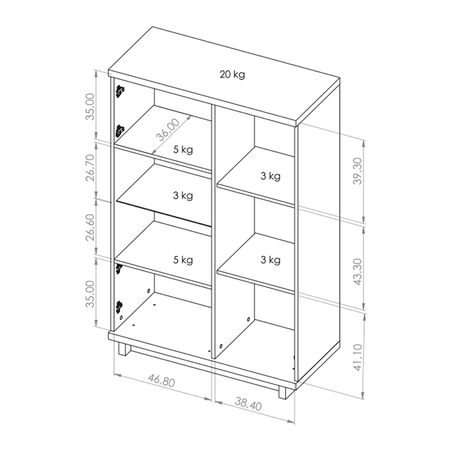 Witryna Vilo 90 cm Dąb artisan + czarny mat - zdjęcie 2