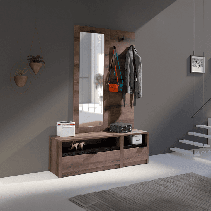 Wieszak wiszący do garderoby Woody Dąb Monastery - zdjęcie 2