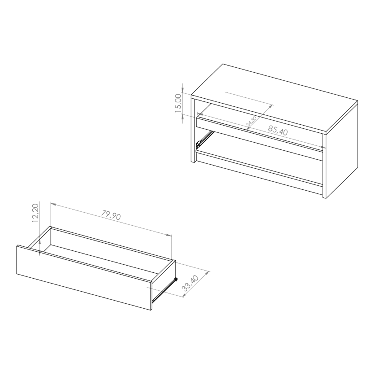 Szafka RTV Woody 90 cm Dąb Monastery + czarny połysk