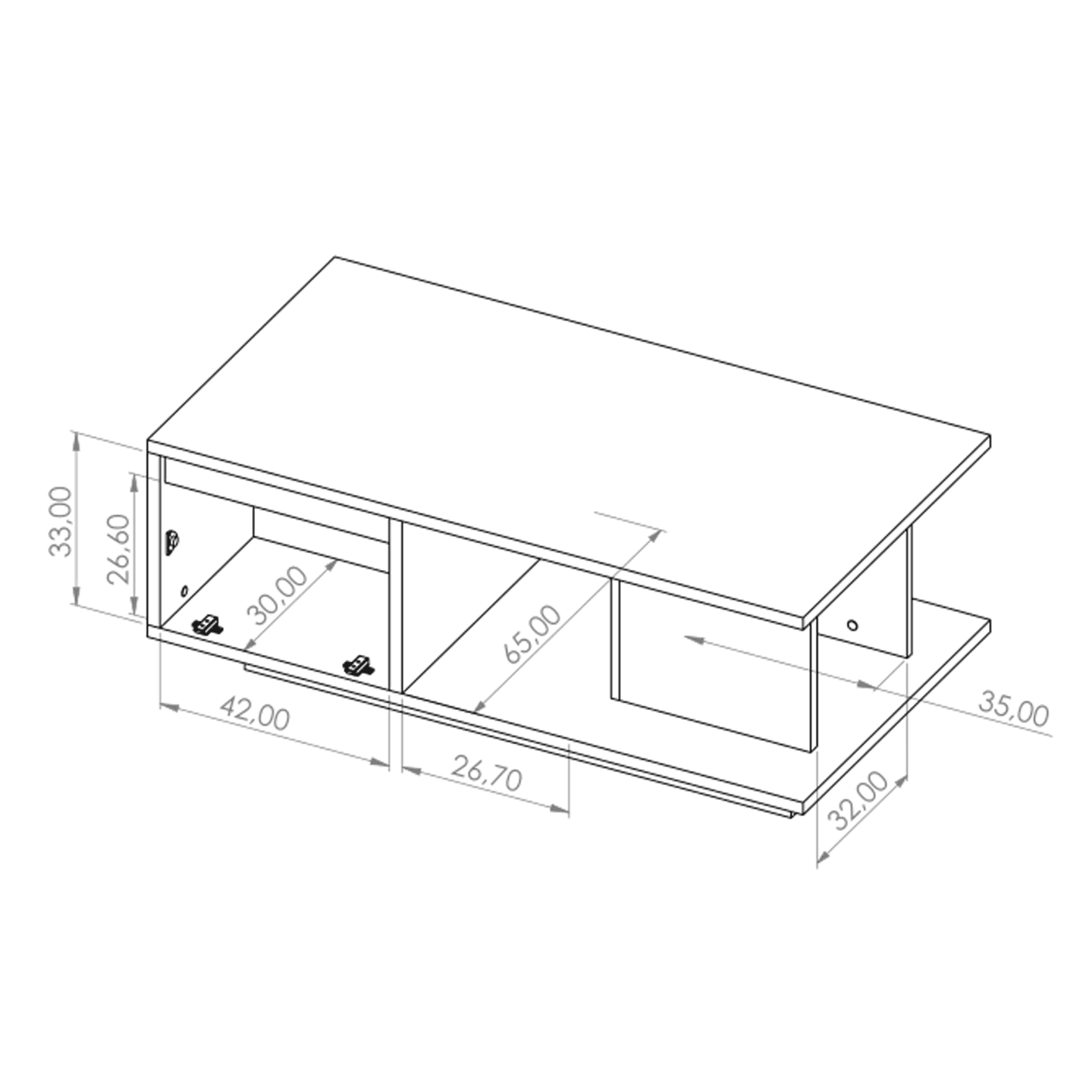 Ława Woody 120 cm Dąb Monastery + czarny połysk