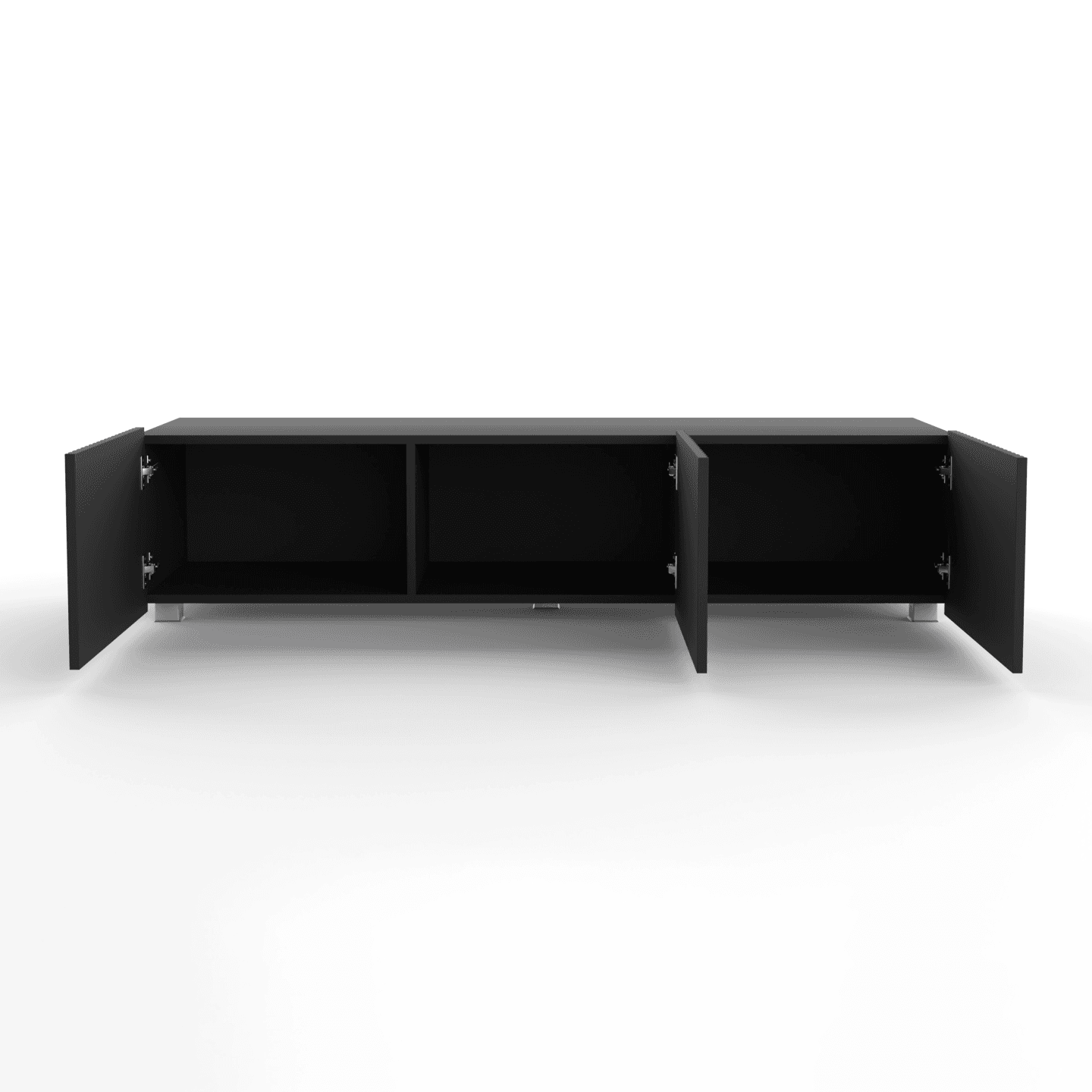 Szafka RTV Lio 150 cm Czarna