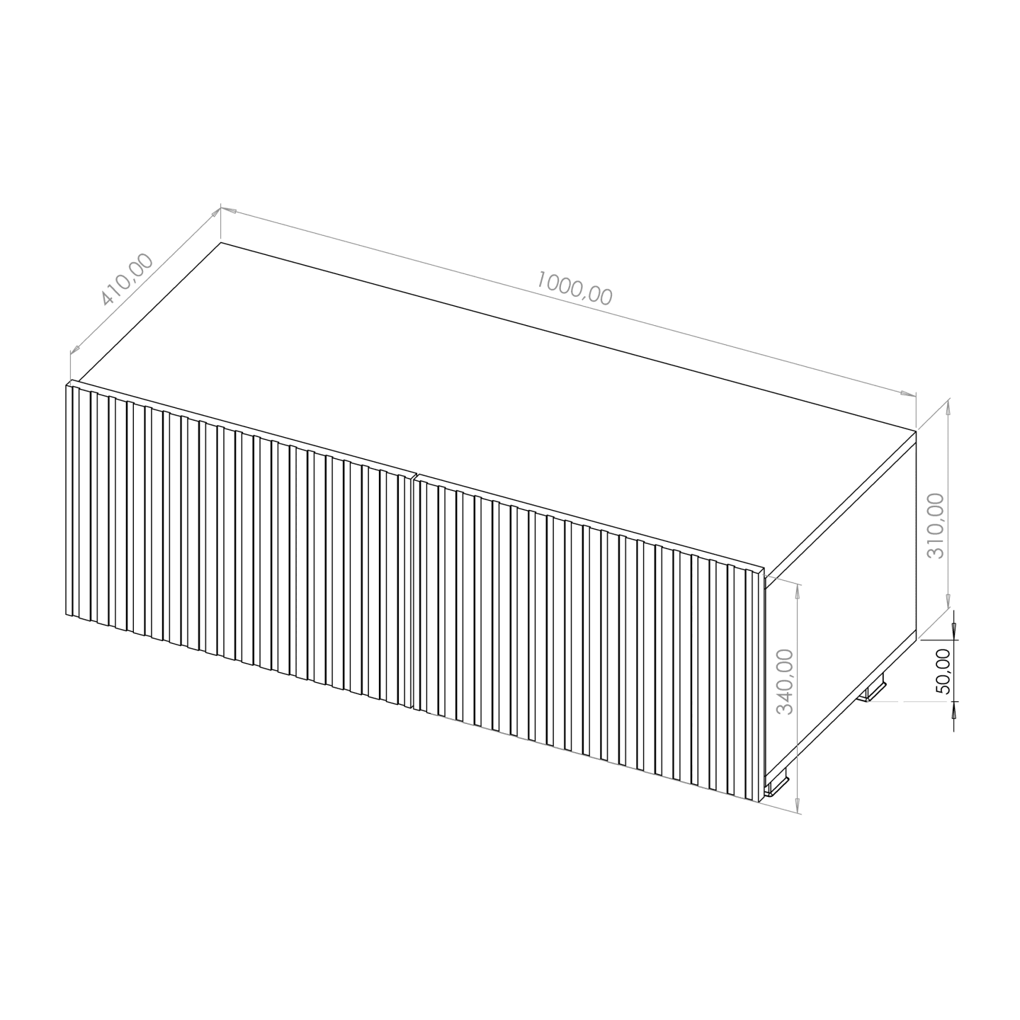 Szafka RTV Lio 100 cm Dąb Artisan