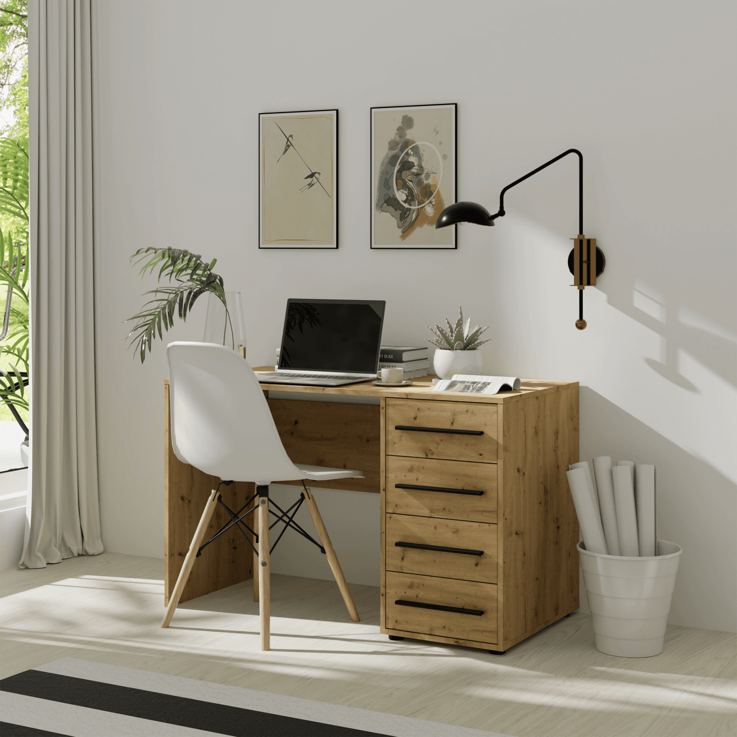 Biurko Ones 120 cm Dąb artisan - zdjęcie 2