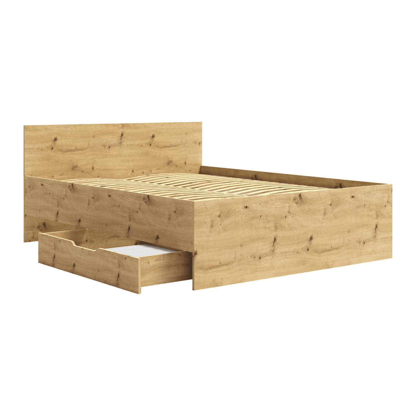 Łóżko Ones 160x200 cm Dąb Artisan