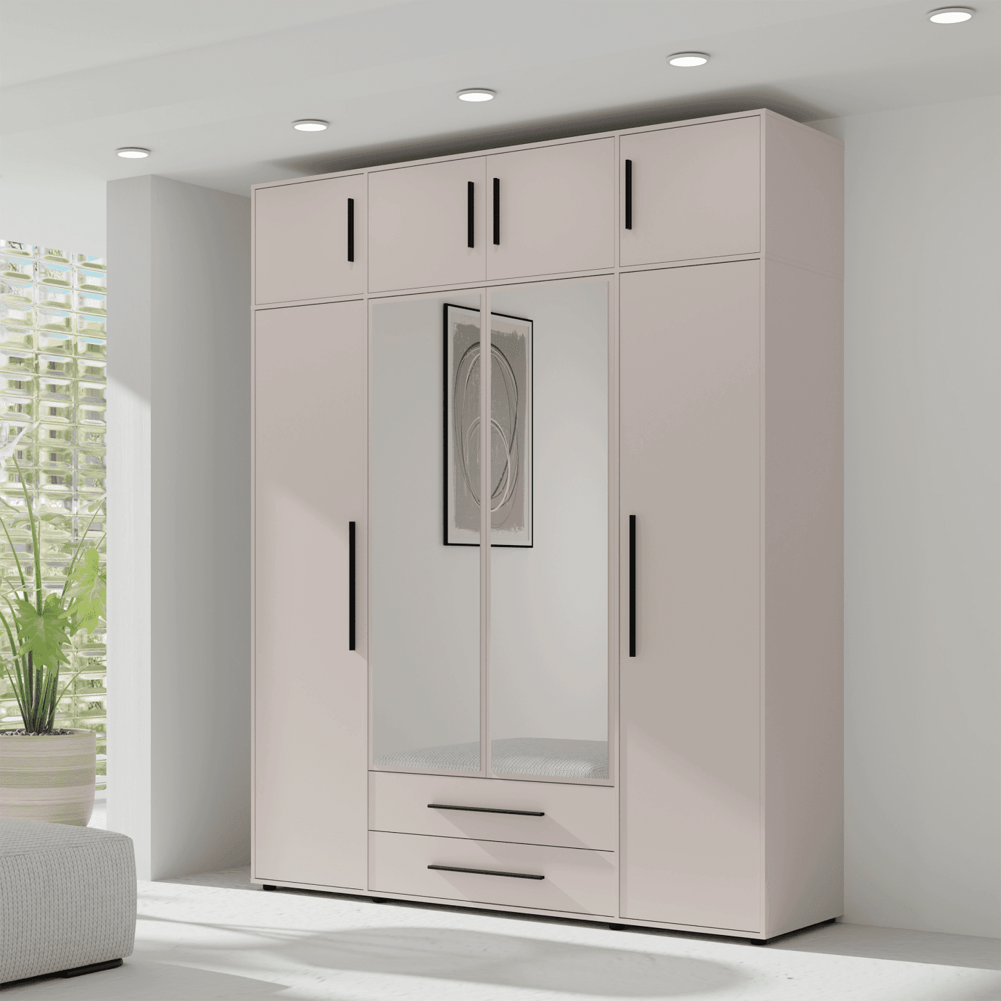 Nadstawka na szafę Ones 200 cm Kaszmir - zdjęcie 2