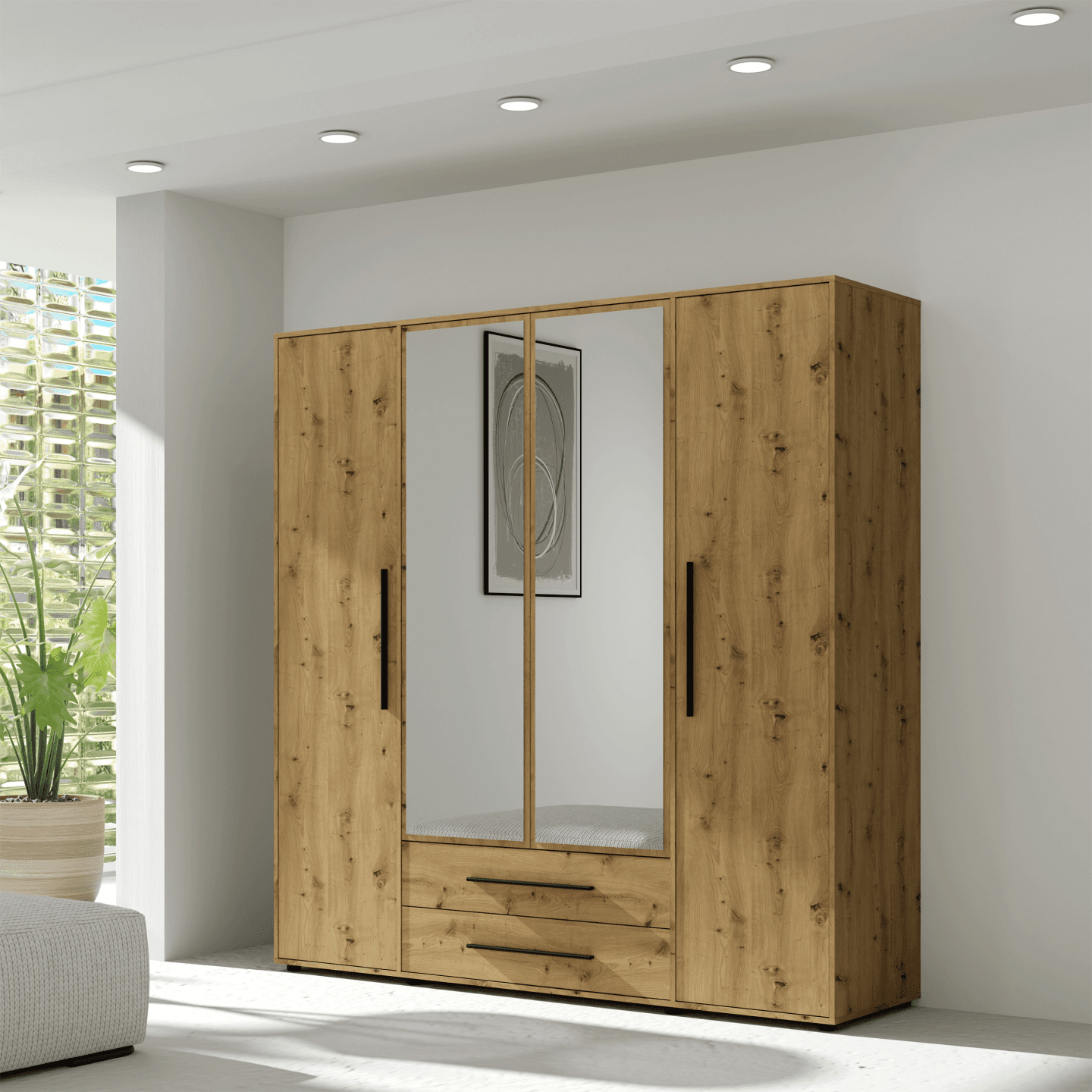 Szafa 4D Ones 200 cm Dąb Artisan