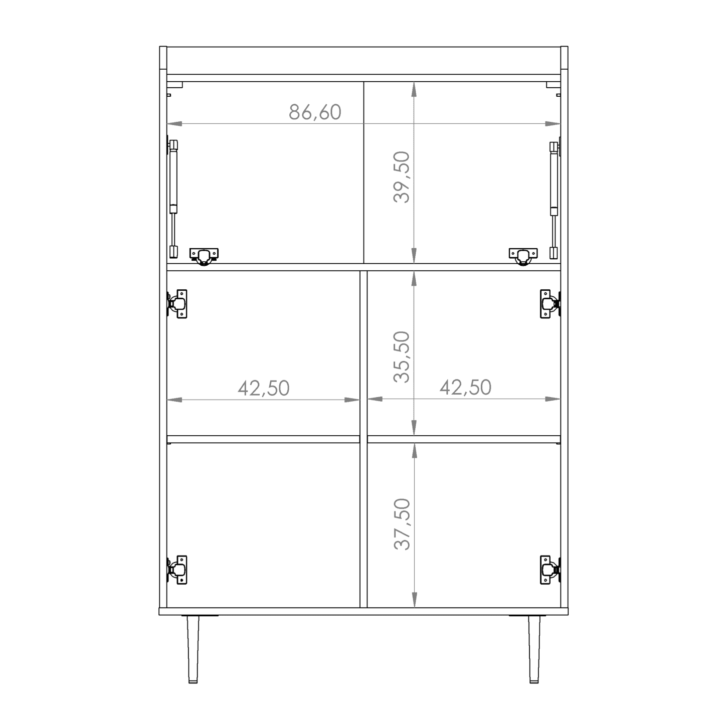Komoda/Barek Rino 90 cm Brandy Castello