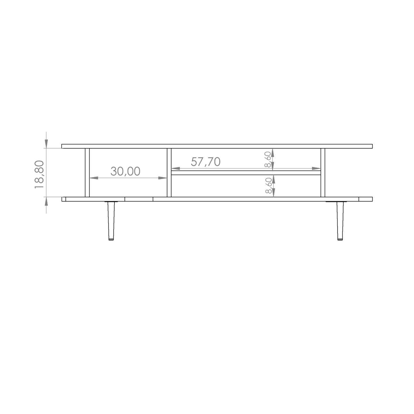 Ława Rino 120 cm Brandy Castello
