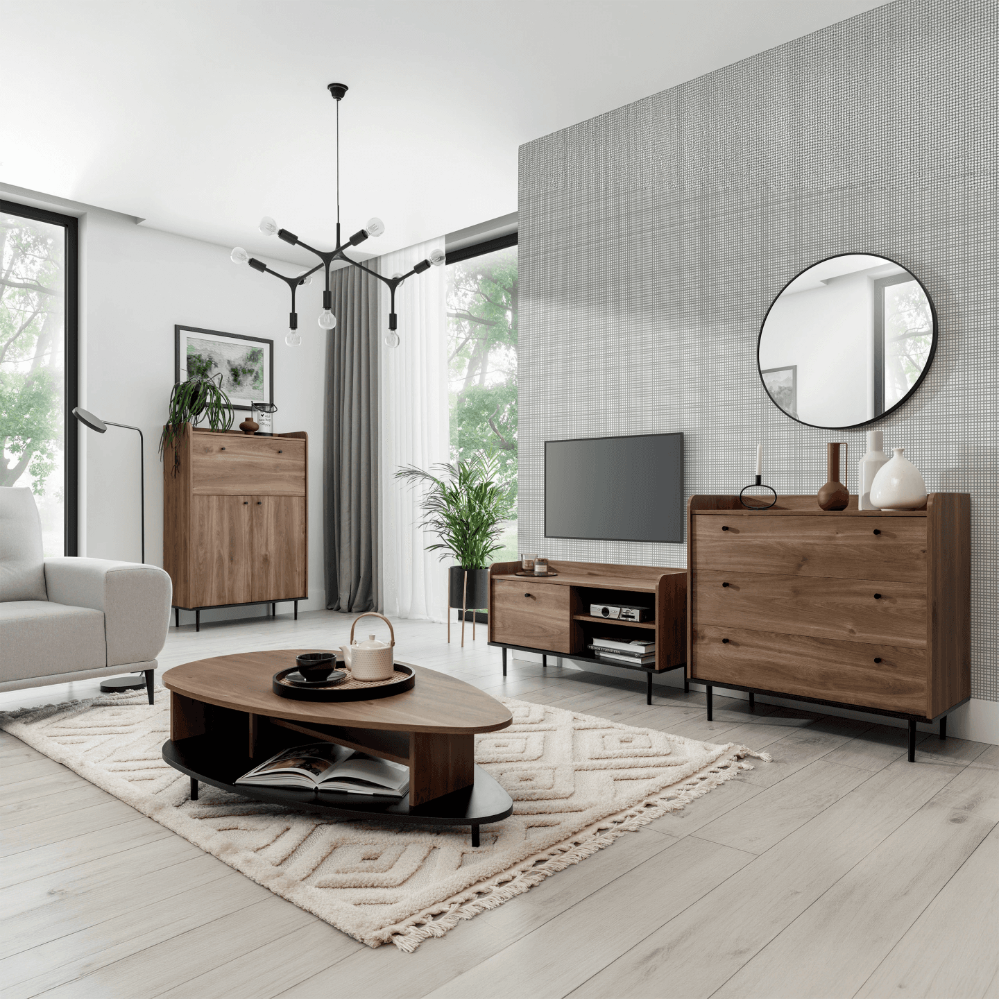 Szafka RTV Rino 100 cm Brandy Castello - zdjęcie 2