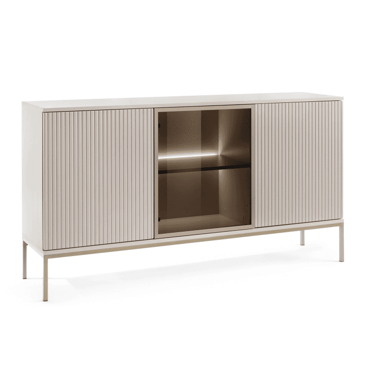 Komoda Royal Kaszmir dwudrzwiowa z oświetleniem LED 154 cm nowoczesna