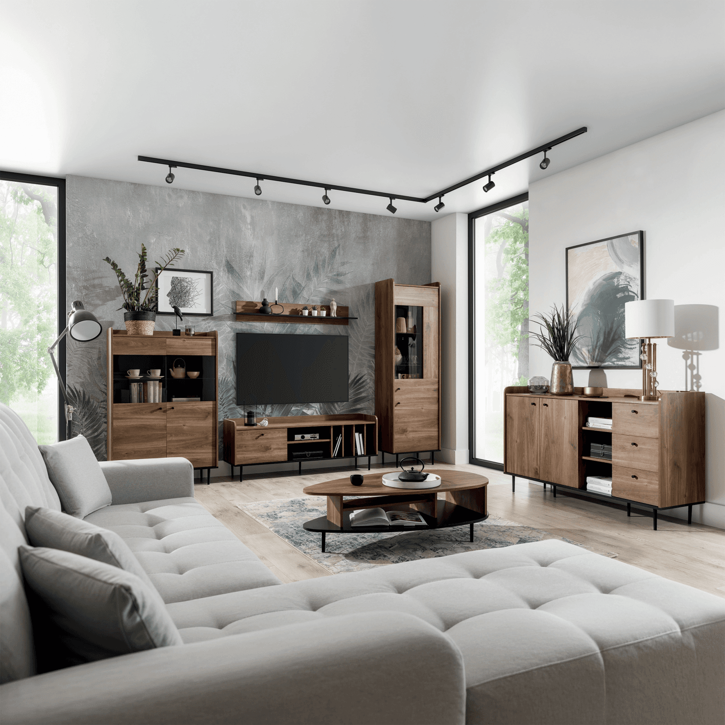 Witryna Rino 90 cm Brandy Castello