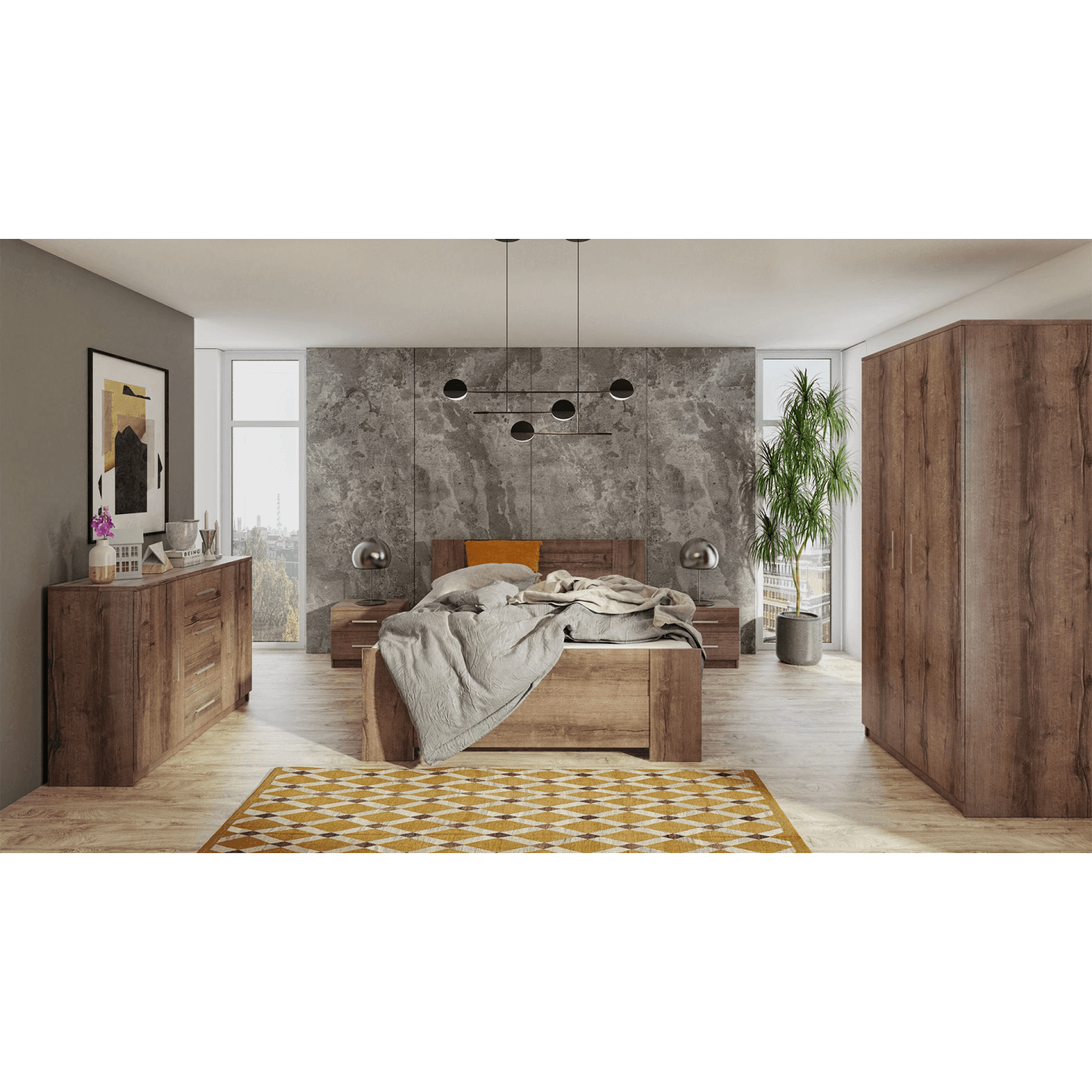 Komoda Neve 120 cm Dąb Monastery - zdjęcie 2